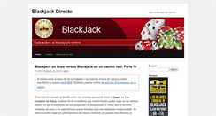 Desktop Screenshot of blackjackdirecto.com